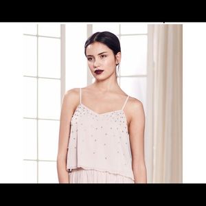 Lauren Conrad Crop Top with rinestones
